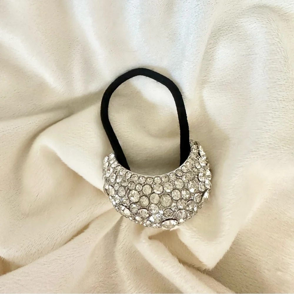 Elegant Silver Crystal Hair Accessory